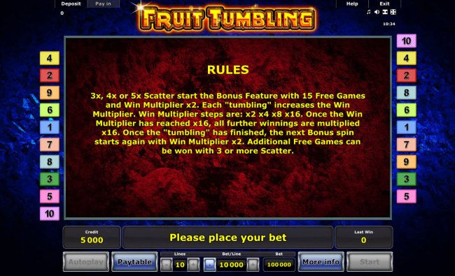 Free Slots 247 image of Fruit Tumbling