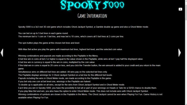 Free Slots 247 image of Spooky 5000